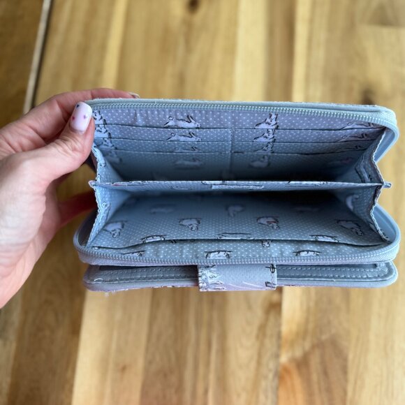 Vera Bradley RFID Turnlock Wallet Polar Bear Print - Picture 5 of 5